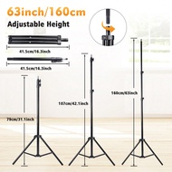 10/12 Inch Selfie Ring Fill Light, Tripod With 42cm Extension Up To 160cm, With Two Phone Clips, USB