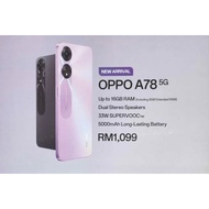 OPPO A78 5G (8GB Ram + 128GB Rom) &amp; OPPO A78 4G (8GB Ram + 256GB Rom) 100% Original OPPO MALAYSIA Set