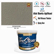 Cat Dinding 5kg motif kamprot berkualitas-TEXSTONE Type SC.12 Putih