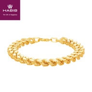 HABIB Oro Italia 916 Yellow Gold Bracelet GW39880222