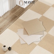 MAYIT Carpet Floor Tiles Sticker, 40x40cm Self Adhesive Rug Carpet Tiles, DIY Peel and Stick Anti Sl