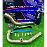 NLK PERFORMANCE EKZOS OPEN CARBON FIBER BIRU Y15ZR 35MM / 38MM RACING EXHAUST