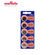 muRata 村田 CR1620 鈕扣型鋰電池5入/卡 台灣公司貨