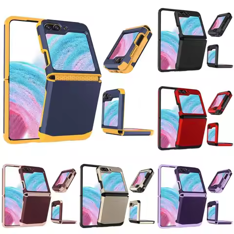 Z Flip 3/4/5 Case For Samsung Galaxy Z Flip4 Z Flip3 Hinge Protector Armor Shock Proof Protective Mo