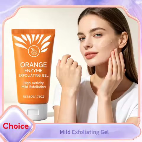 Orange Extract Exfoliating Gel Gentle Clean Pore Dirt Prevent Pores Blockage Remove Dead Skin Acnes 