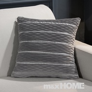 Sọc nhung ném vỏ gối màu trơn vỏ gối trang trí sofa nhà bên mềm vỏ gối vuông 45x45 Kích thước