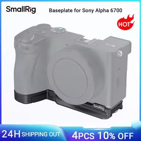SmallRig A6700 Baseplate for Sony Alpha 6700 Built-in Quick Release Plate for Arca for Quick Switch 
