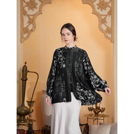 Azalea Noir Blouse by Heaven Lights [Patterned Top Wanita]