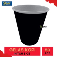 BLACK PAPER CUP 8 OZ PAPER HOT CUP/ BLACK PAPER CUP 8 OZ