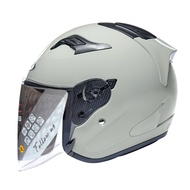 ZEUS ZS 627 AUDI GRAY GLOSSY HALF FACE SINGLE VISOR