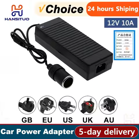 Car Power Adapter Converter Power Convert AC Adapter DC 110V/ 220V to 12V 10A Power Adapter Supply L