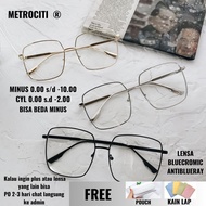 METROCITI Bebilenka Korea Square Glasses 2350 Anti-Radiation Glasses, Anti-Blueray Glasses, Bluechro