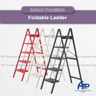 Multifunctional Step Stool Step Ladder Foldable Steel Ladder Five-Step Household Ladder Folding Ladd