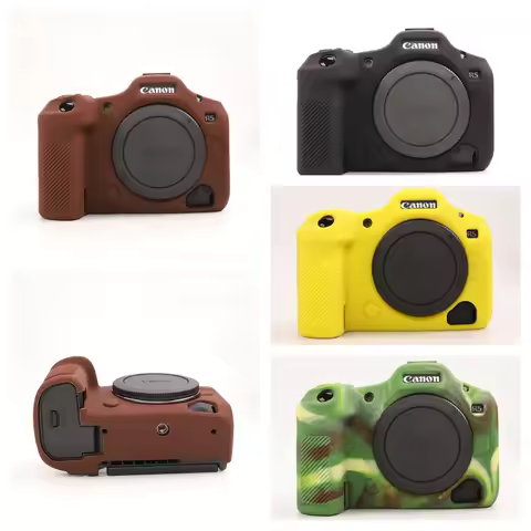 R5II Rubber Camera Body Cover Silicon Case For Canon EOS R5 Mark II R5 II Soft Skin Protector Frame 