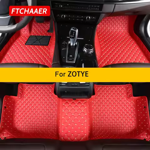 FTCHAAER Custom Car Floor Mats For ZOTYE Z500 T600 SR7 SR9 DMX5 DMX7 Z300 T700 T300 Z700 Auto Carpet