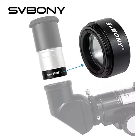 SVBONY Astronomical Telescope 1.25'' 0.5X Focal Reducer Thread M28x0.6 for Astronomy Telescope
