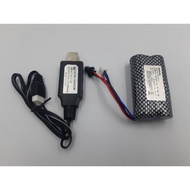 7.4V 2000mAh Li-ion Battery 18650 RECHARABLE for TURBO RC DRIFT CAR Battery And Charger For RC toys 