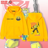 Bumble Bee Transformers Kids Zipper Hoodie Bumble Bee Transformers Kids Zipper Jacket/