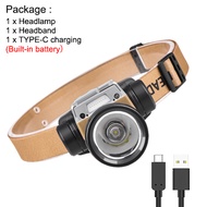 Asafee 400LM W11 XPG+LED super bright outdoor headlight camping large light cup Prime focus Built-in