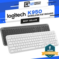 Logitech Signature Slim Keyboard K950 Colour in Graphite & Off-White