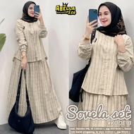 KATUN SOVELA SET ABELLA WOMEN'S SKIRT SET MADE FROM PREMIUM HARUKA COTTON