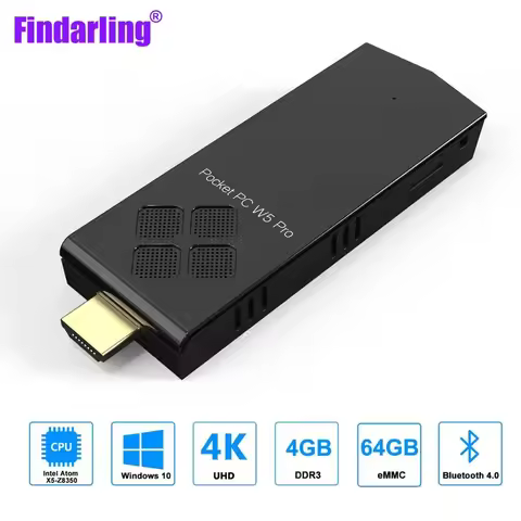 T5B Quad Core Intel Z8350 Mini Pc Computer Windows 10 Dual Band 2.4G & 5.8G Wifi 4Gb Ram 64Gb Rom Wi