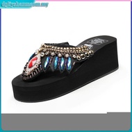 ❤️ 2025  sandal perempuan plus size kasut bata wanita[Super 2000 HTK] Diamond Flip Flops Women's Sum