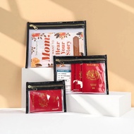 Passport holder and boarding pass storage bag
