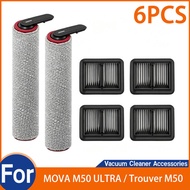 For MOVA M50 ULTRA / Trouver M50 Ultra Vacuum Main Roller Brush HEPA Filter Replacement Accessories（