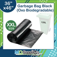 XL SIZE GARBAGE BAG (35" x 46") 89 X 117MM OXO BIO BLACK RUBBISH BAGS/BEG SAMPAH/垃圾袋 [10PCS ROLL]