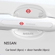 8 pcs/set Sticker Pelindung Pintu Mobil Anti Lecet Tempelan Stiker Pintu Mobil Anti Gores logo Mobi