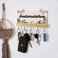 GANTUNGAN Key chain hook 5 Wall Rack Clothes bag hanger Bismillah Assalamualaikum