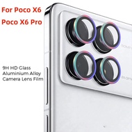 Camera Lens Protector Glass For Xiaomi Poco X6 Pro 5G Metal Lens Ring Case Camera Lens Protective Fi