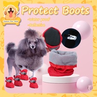 4Pcs Pet Shoes dog shoes puppy shoes Waterproof Shoes Anti Slip dog shoes for small dogs shih tzu