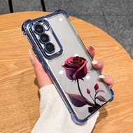 เคส OPPO 12 Pro Reno 11 10 Pro Reno11Pro 11F 12F 7Z 8Z 8 6 5 5G เคสโทรศัพท์ใสหรูหราสวยงามกันกระแทกหน