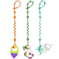 Toy Straps for Baby, Adjustable Toy Holder for Stroller Accessories, Silicone Tether Pacifier Clip, 