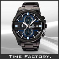 【全館現貨】全新 CASIO 黑藍沉穩極簡賽車錶 EFR-543BK-1A2