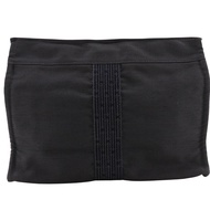 二手愛馬仕 Herline Pouch MM 手拿包，尼龍帆布材質，灰色，拉鍊開合，男女通用