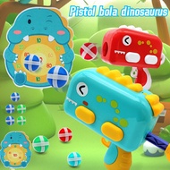 【COD】Mainan Pistol Dinosaurus Menembak Sasaran Bola Ssenjata mainan peluru plastik bulat Lengket Int