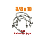 SUS 304 U-Bolt Stainless Steel U-Bolt/ 3/s 8 x 10
