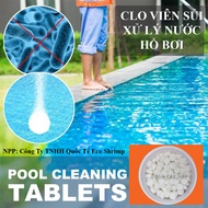 (thùng 25kg - 46k/kg) Hộp 1 Kg Clo Viên Sủi - Chlorine Xử Lý Nước Hồ Bơi Chiết Lẻ 5 Viên Clo Khử Tr