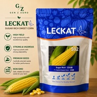 (50g / 100g / 200g) Leckat Seed 592 Sugar Rich F1 Hybrid Sweet Corn /Jagung / 玉蜀黍
