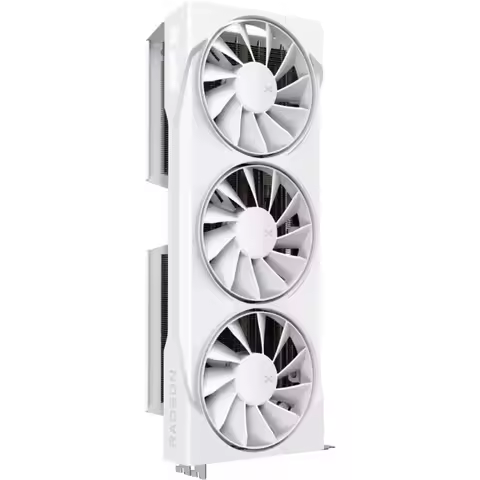 AMD Radeon RX 9070XT Triple Fan White Edition 16GB GDDR6 HDMI 3xDP Gaming Graphics Card
