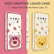 Creative Watercolor Bear Phone Case For Samsung Galaxy S10 S10E Plus Soft Cover S9 Plus Comfortable Feel