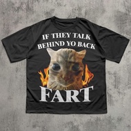 Ease [Cod] If They Talk Behind Yo Back Fart Funny Cat Meme T-Shirt Silly Cats Shirt Stupid Gifts Bra