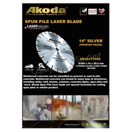14" AKODA LASER PILING TURBO ( SILVER ) D350 x 10 x 25.4MM AS14-LT350S