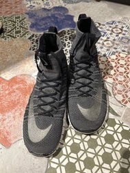 NIKE FREE FLYKNIT MERCURIAL 編織 高筒 潑墨 黑灰 襪套 5.0 US9