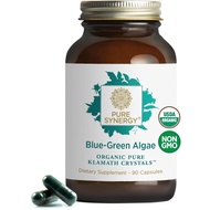 PURE SYNERGY Blue-Green Algae Capsules | Superfood with Chlorophyll | Organic Superfood Supplement f