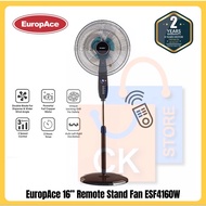 EuropAce 16” Remote Stand Fan with Timer ESF 4160W | ESF4160W (8 Years Motor, 2 Years Electrical Parts Warranty)