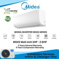 Midea R32 Inverter Aircond (1.0HP-2.5HP) MSXS Xtreme SAVE Inverter Series With Ionizer Air Condition